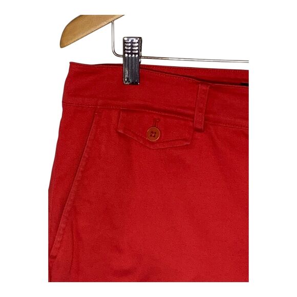 Lauren Ralph Lauren Ankle Pants SZ 10 Pink Red Capris Classic Casual Preppy - Picture 3 of 11